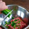 ちくわの餃子風にらえのき肉詰め・包丁不要!の工程1