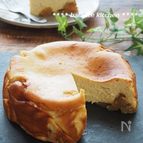 カラメルりんごの豆乳チーズケーキ