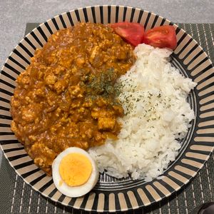 mayuuuの作ってみた!投稿(【バタチキキーマ】いつものルウで！煮込まず作れて簡単♡)