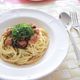 梅干しと大葉（青しそ）の塩こんぶ冷製パスタ　簡単すぐ出来る！