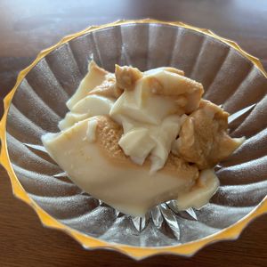 こむぎの作ってみた!投稿(容器で混ぜて冷やすだけ♪もっちりぷるん「きな粉ミルクぷりん」)