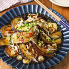【冷やし焼き茄子の、ねぎまみれ】子供爆食い/作り置き/絶品