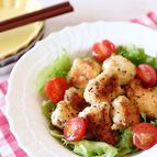 冷めても美味しい♪鶏むね肉のコンソメチーズのパン粉焼き