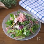 【ほぼ盛るだけ】塩昆布と生ハムのビアホール風サラダ