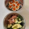 おもてなしにも！雑穀入りのえびとアボカドのデリ風サラダの下準備