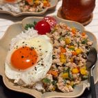 子どもも好きな感じに
我が家の和風ガパオライス