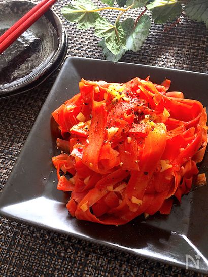 苦手な方もこれならバクバク食べられる♡金時人参のマリネ