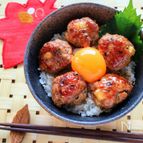 しそ香る！しゃきしゃき長芋つくね丼