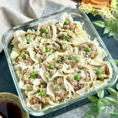 裏技あり♪〖レンチン肉焼売〗肉肉しくてふわふわヘルシー!