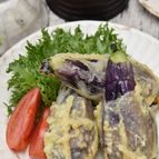 丸ごとなすのはさみ揚げ