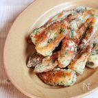 おうちで給食メニュー　少ない油で揚げ焼き！ちくわの磯辺あげ