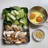 【コク旨!お手軽レシピ】椎茸と小松菜の卵炒めの工程1