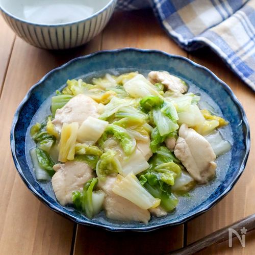 ほっこり優しい♡白菜と鶏むね肉のあっさり煮