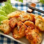 サクッとふんわり♡鶏むね肉deのり塩とり天