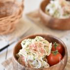 れんこんとカニかまの青海苔サラダ【作り置き】