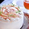 桃のケーキ