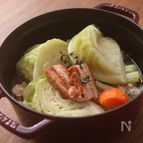ゴロゴロ野菜と厚切りベーコンのポトフ