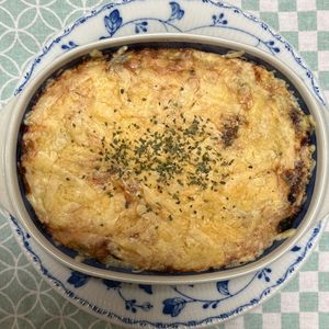 キャピタンの作ってみた!投稿(【里芋とほうれん草のグラタン】小麦粉不要♪レンジで簡単絶品)