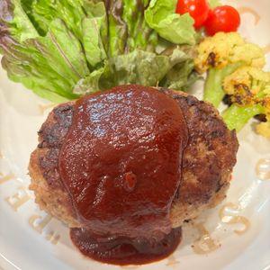 mi-koの作ってみた!投稿(『ドーンと大きな！絶品豆腐ハンバーグ』～デミグラスソース～)