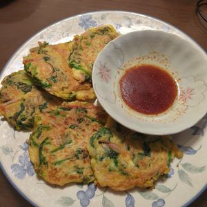 たりおの作ってみた!投稿(ほうれん草とハムと豆腐のもちっとチヂミ)