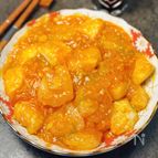 ソースたっぷりでごはん止まらない♡【エビとイカのチリソース】