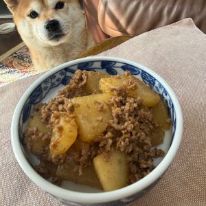 レイチーの作ってみた!投稿(冷凍するから味しみしみ！やみつき大根そぼろ)