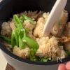 仕込み10分♡ベビーホタテとスナップエンドウの炊き込みご飯の工程3