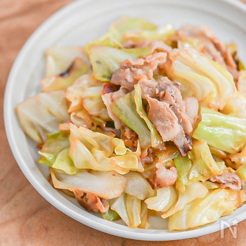 やみつきおかず！豚肉とキャベツのポン酢蒸し炒め