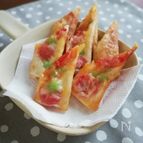 フライパンでピザ風春巻き