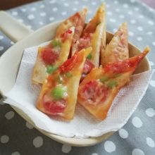 フライパンでピザ風春巻き