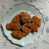 チョビの助の作ってみた!投稿(【レンジで簡単】男子にも人気*かぼちゃのごま味噌和え#お弁当)