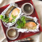 鮭と長ねぎのホイル焼き