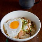 バター香る 鮭と舞茸の混ぜご飯