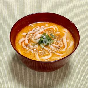 キャピタンの作ってみた!投稿(【練りごま特殊調味料なし】レンジで1発濃厚担々うどん)