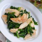鶏むね肉とほうれん草の味噌炒め【作り置き】