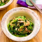 【ほうれん草とツナの胡麻和え】レンチンで簡単に♫