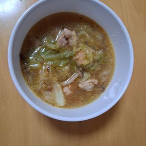 728185の作ってみた!投稿(スープが絶品！【鶏キャベツのピリ辛ごまスープ煮】)