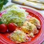 コク増し♪『鮭のチーズ♡タルタルのパン粉焼き✨』