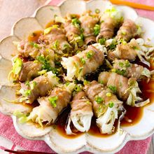【レンジで5分♡】キャベツの肉巻き