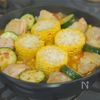 ズッキーニととうもろこしのパエリアの工程8