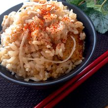 お肉なしでも大満足‼️♡ごぼうと油揚げの炊き込みごはん
