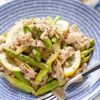 アスパラと豚バラのネギ塩レモンソテー【#簡単 #やみつき】