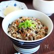 カルシウム豊富★栄養たっぷり！ひじきとしらすの炊き込みごはん