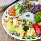 ふわふわ卵が決めて★ちんげん菜と豚こま炒め