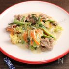 豚ニラ白菜のクリーム炒め