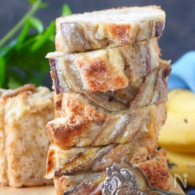 【豆腐とミックスでモチふわバナナケーキ】材料3つ！作業は3分