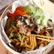 流行りの蒸籠で！【たっぷり野菜と豚肉の蒸しうどん】