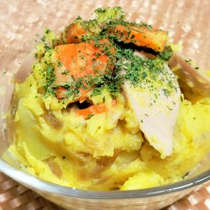 ヴェルの作ってみた!投稿(福神漬けがアクセント！『カレーなポテサラ』)