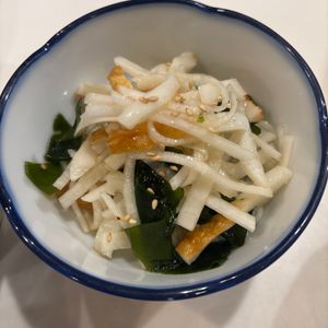 843565の作ってみた!投稿(5分！塩揉み不要【大根とわかめとちくわの和風サラダ】超簡単)