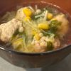 ウサちゃんの作ってみた!投稿(鶏団子たっぷりで食べ応え抜群♪ふわふわ鶏団子と白菜のお鍋)